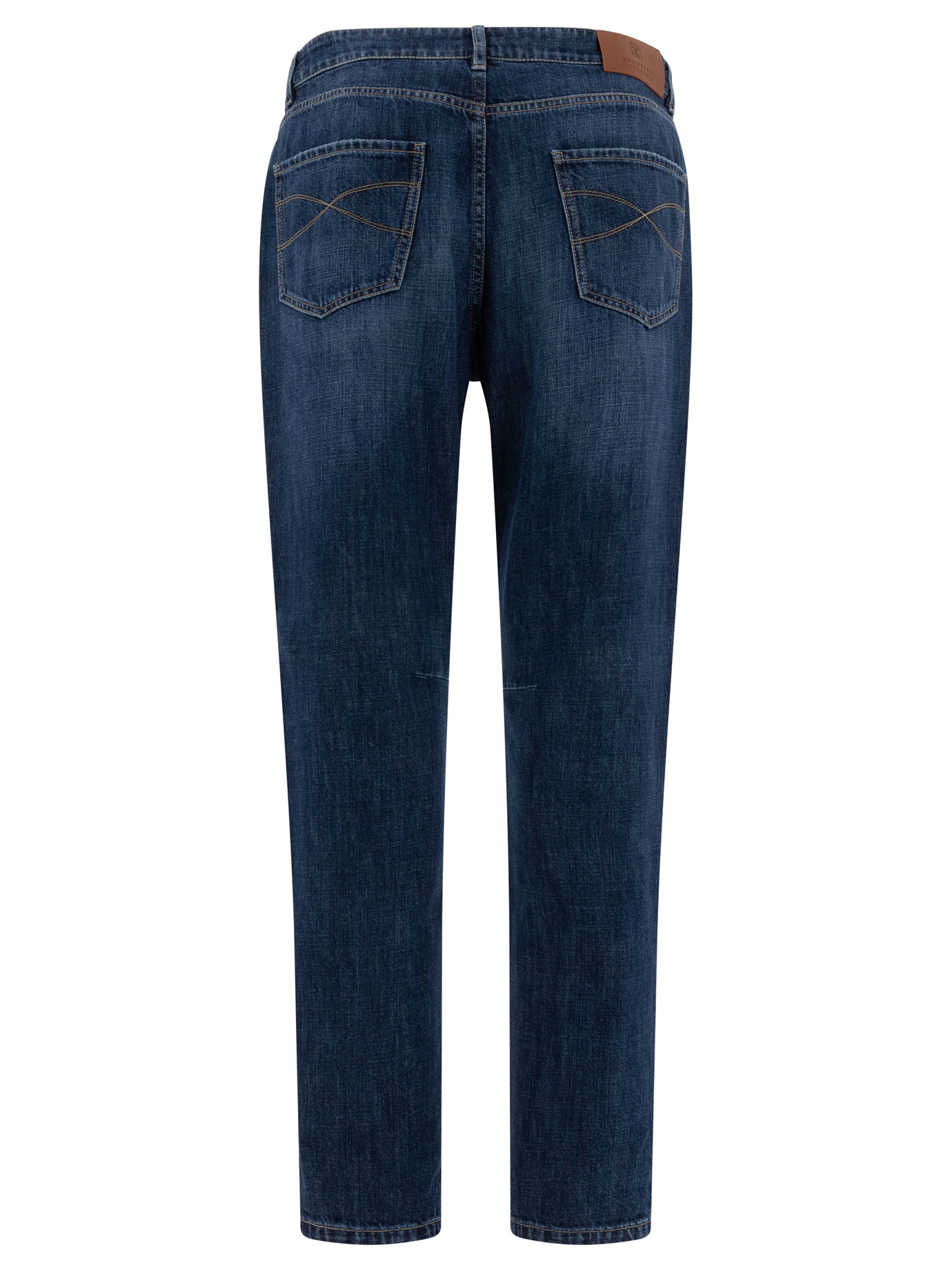 BRUNELLO CUCINELLI Blue Leisure fit jeans in lightweight denim